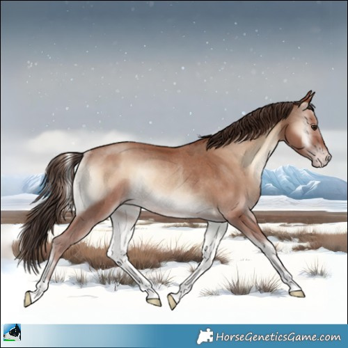 Horse Color:Classic Champagne Onyx Rabicano