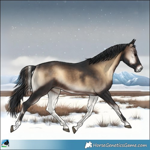 Horse Color:Brown Onyx Rabicano