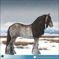 Horse Color:Sable Champagne Ice Onyx Rabicano