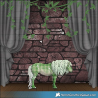 Horse Color:Watercolor Plaid  White Spotted Silver Brown Chinchilla 