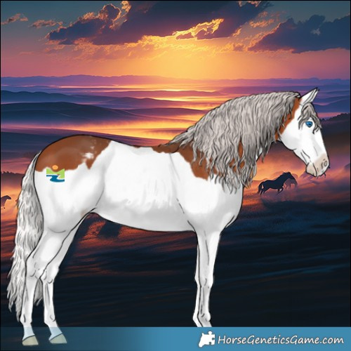 Horse Color:Silver Brown Splash Appaloosa 