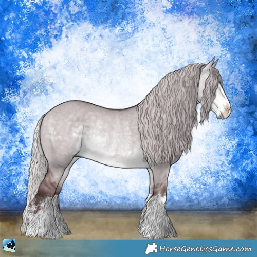 Horse Color:Chocolate Silver Buckskin Chinchilla Dun Rabicano