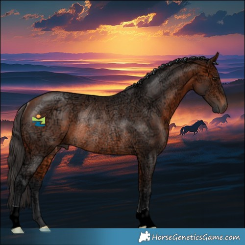 Horse Color:Bay Ice Rabicano 