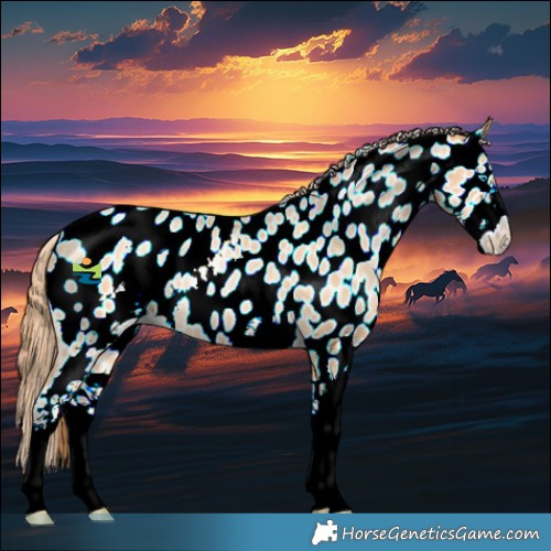 Horse Color:Buckskin Pearl Sabino Appaloosa 