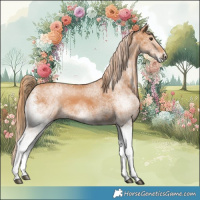 Horse Color:White Spotted Chestnut 