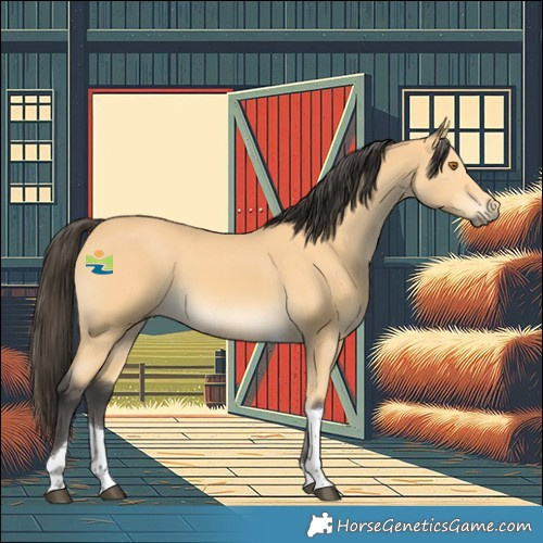 Horse Color:Buckskin Tobiano 