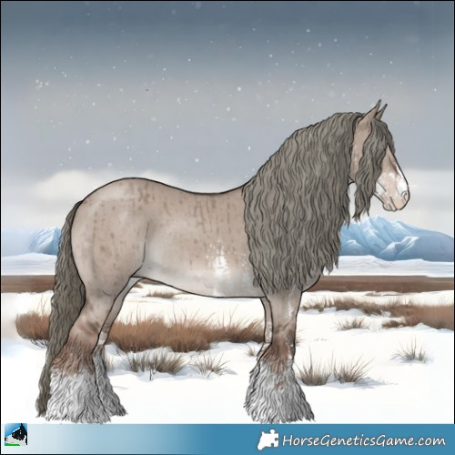 Horse Color:Liver Red Dun Mushroom Sabino Rabicano Brindle 