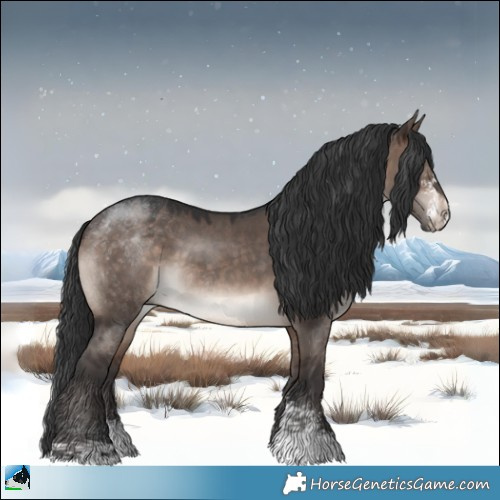 Horse Color:Brown Dun Mushroom Sabino 