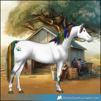 Horse Color:Platinum Painted Bay Chinchilla Onyx 