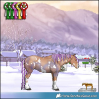 Horse Color:Painted White Spotted Silver Black Pearl