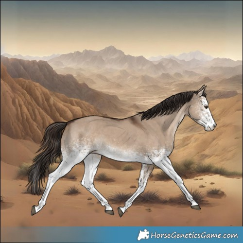 Horse Color:White Spotted Liver Red Dun