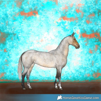 Horse Color:Silver Buckskin Roan Dun Sabino Rabicano 