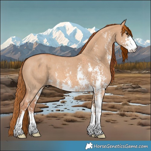 Horse Color:Red Dun Sabino 