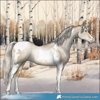 Horse Color:Silver Smoky Grullo Pearl Sabino Tobiano Brindle 