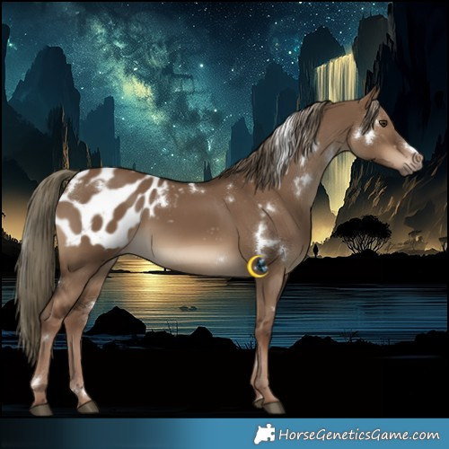 Horse Color:Gray White Spotted Liver Red Dun Mushroom Appaloosa Rabicano 