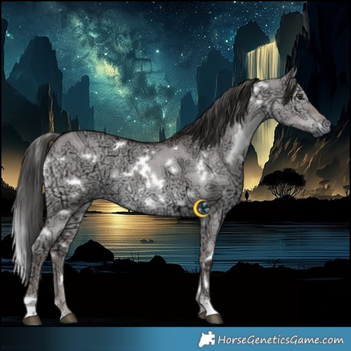 Horse Color:Gray Platinum White Spotted Liver Red Dun Ice 
