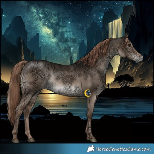 Horse Color:Liver Red Dun Ice Rabicano 