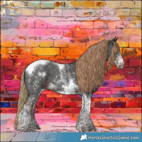 Horse Color:Liver Chestnut Sabino Tobiano Frame 
