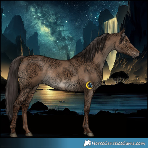 Horse Color:Liver Red Dun Ice Rabicano 