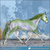 Horse Color:Watercolor Plaid  Liver Red Onyx Sabino Tobiano 