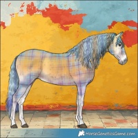 Horse Color:Watercolor Plaid Liver Red Onyx