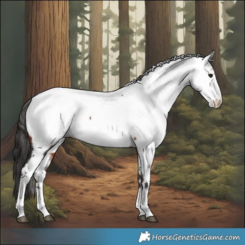 Horse Color:Brown Appaloosa