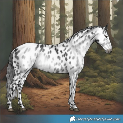 Horse Color:Gray Black Appaloosa 
