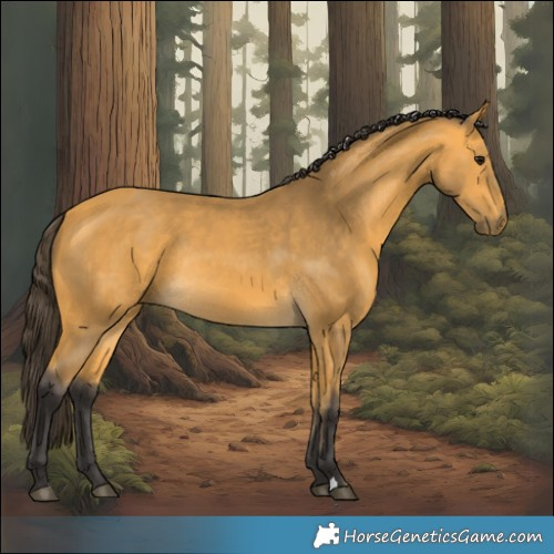 Horse Color:Buckskin Rabicano 