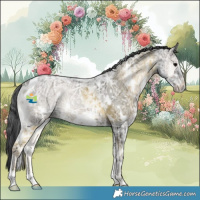 Horse Color:White Spotted Blue Onyx Ice 