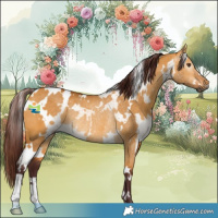 Horse Color:Gray White Spotted Chocolate Buckskin Dun Rabicano 