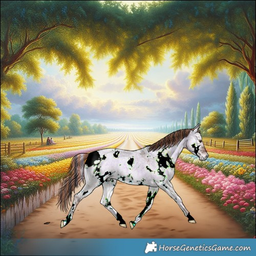 Horse Color:Painted White Spotted Liver Red Dun Ice Roan Onyx 