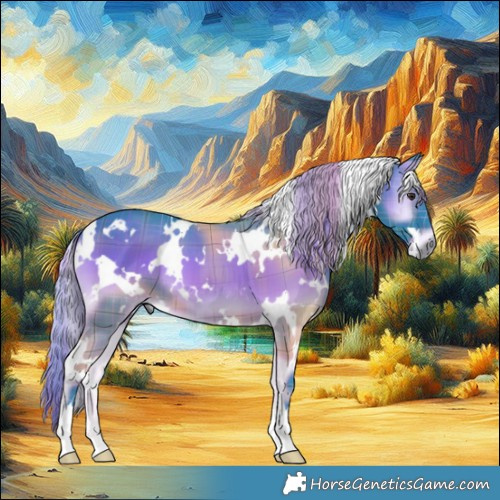 Horse Color:Watercolor Plaid  White Spotted Liver Red Onyx 