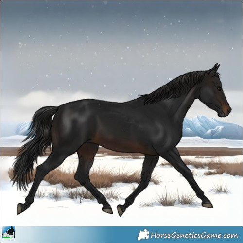 Horse Color:Gray Brown Rabicano