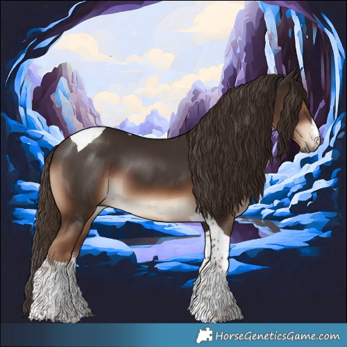 Horse Color:White Spotted Liver Chestnut Tobiano 