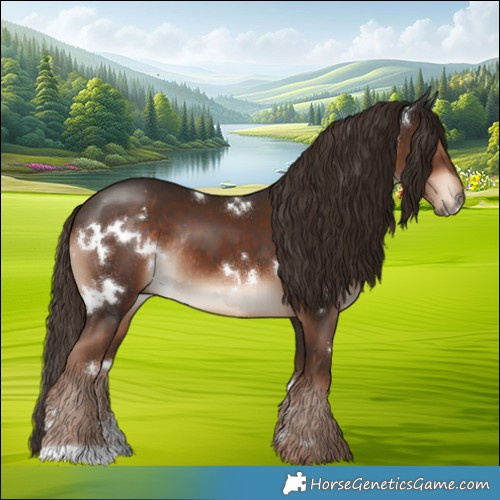 Horse Color:White Spotted Liver Chestnut Rabicano 
