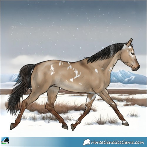 Horse Color:Gray White Spotted Liver Red Dun Rabicano