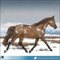 Horse Color:Gray White Spotted Liver Red Dun Rabicano 