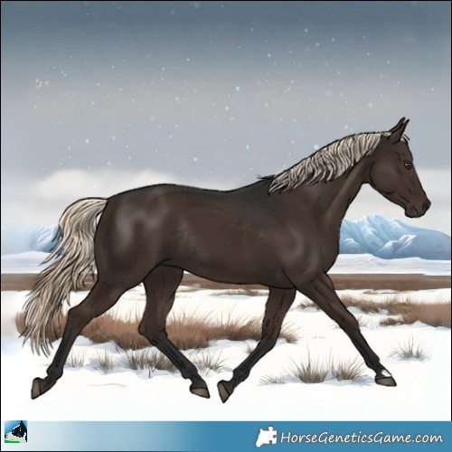 Horse Color:Gray Liver Chestnut Mushroom Rabicano