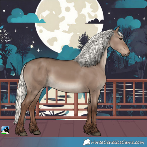 Horse Color:Liver Red Dun Mushroom Rabicano