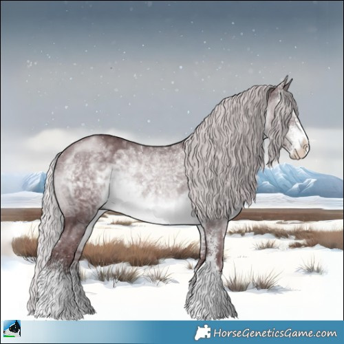 Horse Color:Chocolate Silver Brown Chinchilla Sabino Rabicano 