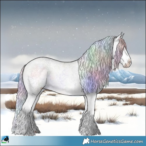 Horse Color:Nacre Chocolate Silver Brown Chinchilla Sabino Rabicano 