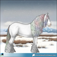 Horse Color:Nacre Chocolate Buckskin Chinchilla Sabino Rabicano 