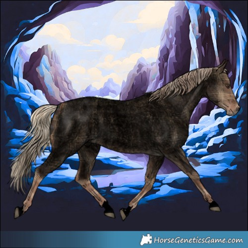 Horse Color:Void Plaid  Liver Red Dun Roan 