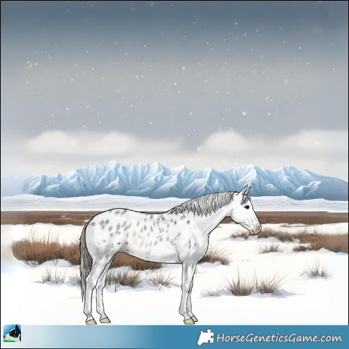 Horse Color:Blue Onyx Roan Sabino Blanket Rabicano 