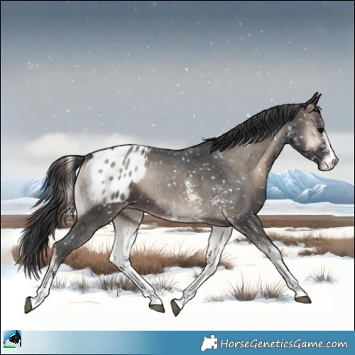 Horse Color:Blue Onyx Sabino Appaloosa