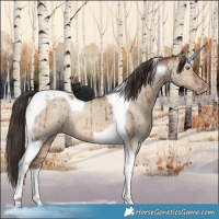 Horse Color:Sable Champagne Dun Tobiano Brindle