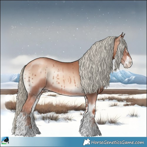 Horse Color:Gold Champagne Onyx Mushroom Sabino 