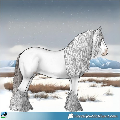 Horse Color:Classic Champagne Dun Sabino Splash 