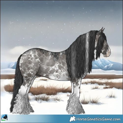 Horse Color:Grullo Mushroom Sabino Rabicano 