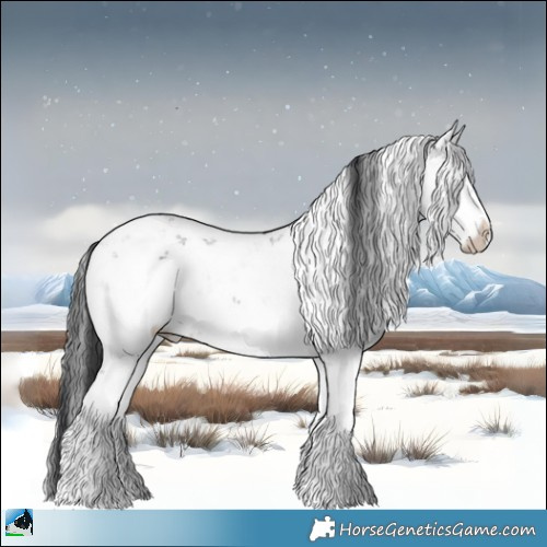 Horse Color:Grullo Mushroom Sabino Rabicano 